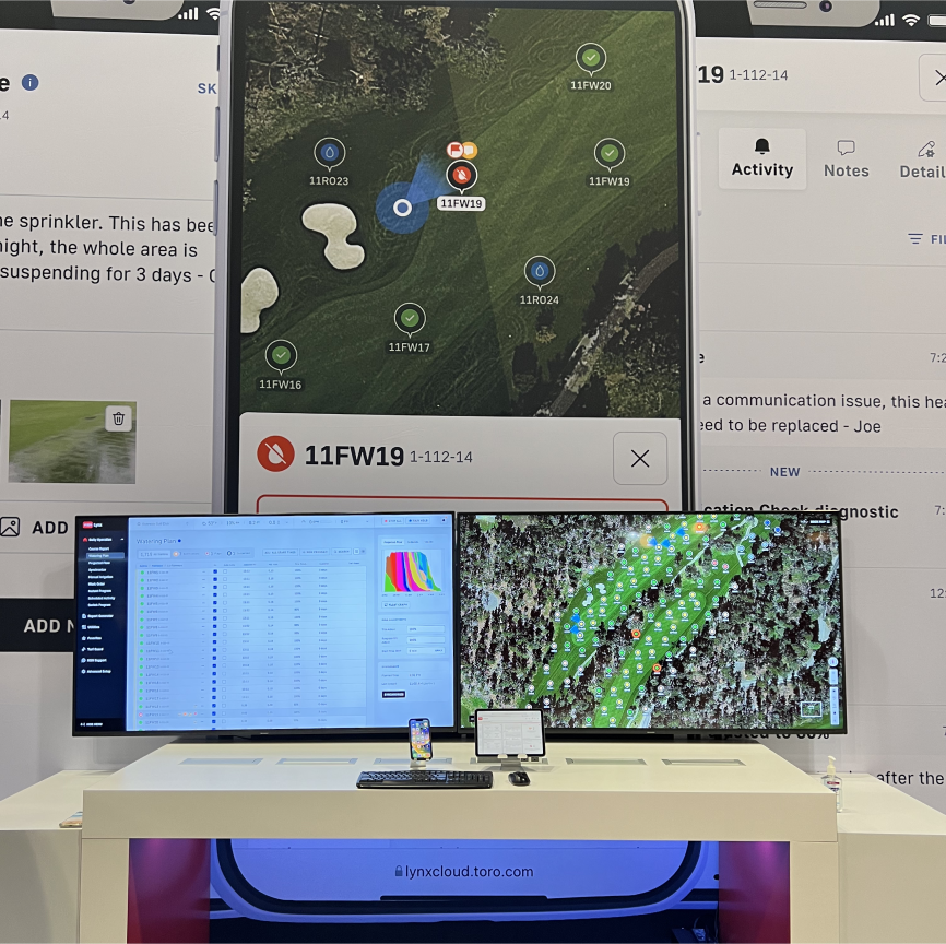 Protopie prototype demo at GCSAA Golf Show