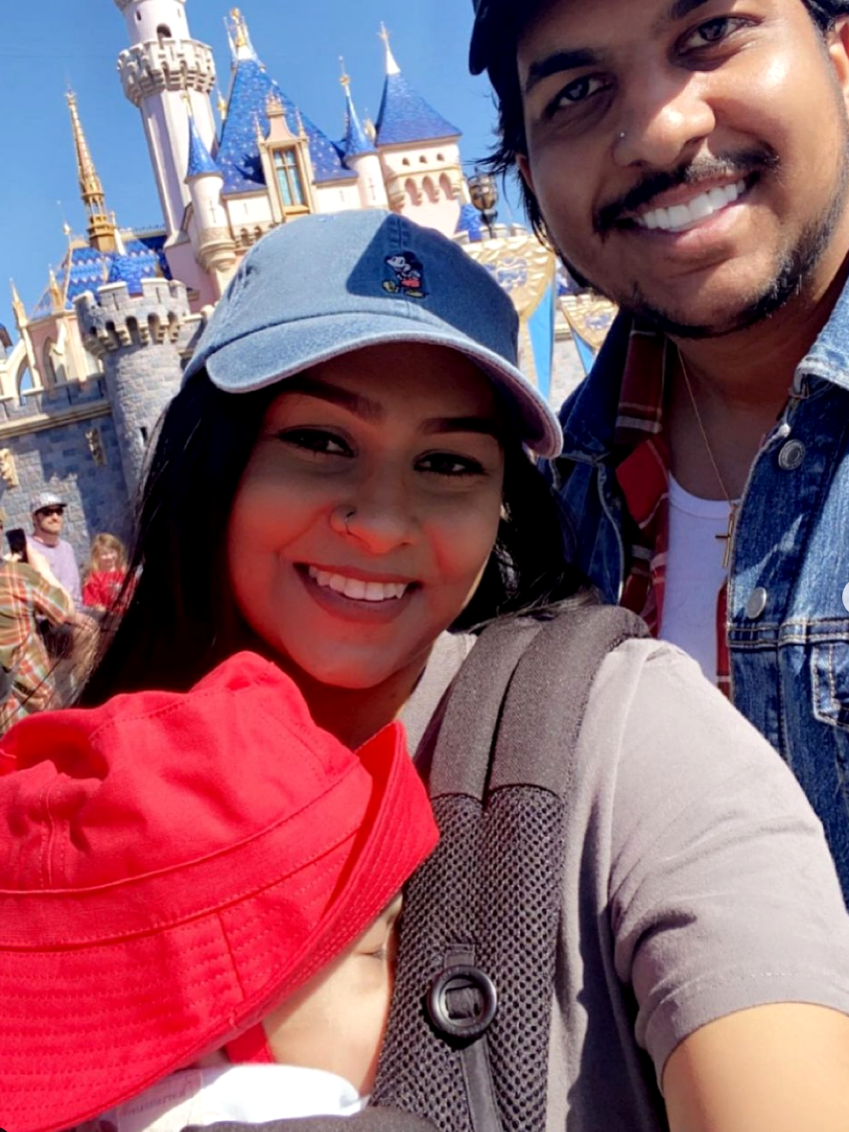 Me, my wife and son at DisneyLand.